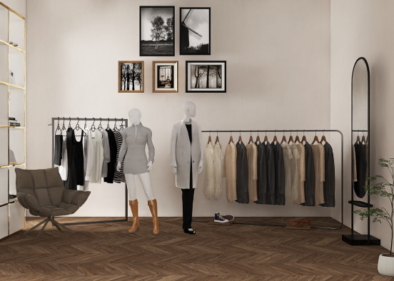 clothes store  Design Rendering