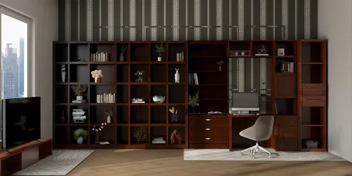 Dark office