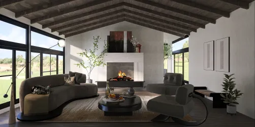Italian Minimalist Living Room 