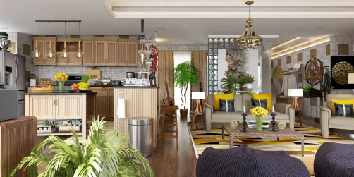 NYC High-rise apartment 💛❤️