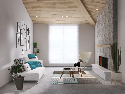 cozy and modern living room
