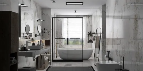 luxury modern nice bathroom 🚻 🛁🤍💫