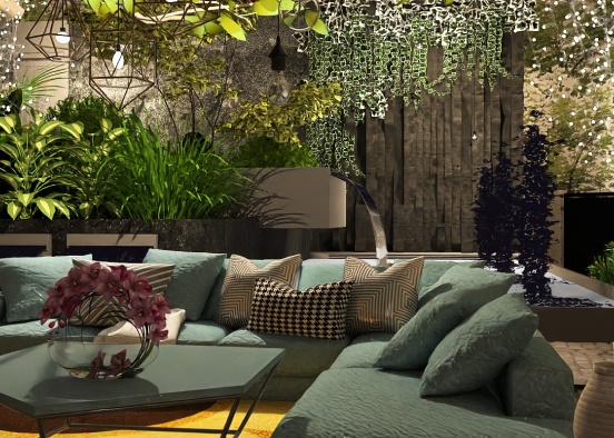 Wonderful indoor garden 🪴🌹🌳 Design Rendering