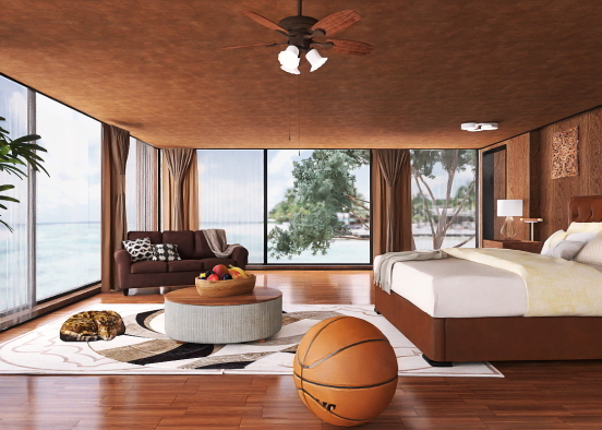 Brownie Bedroom..😀🤎 Design Rendering