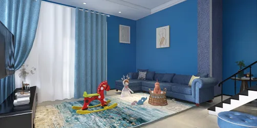 uma sala onde tem crianças...