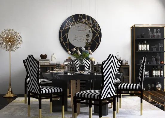 # Pure white with a mix of black Renderização de Design