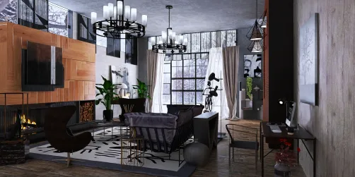Industrial living room
