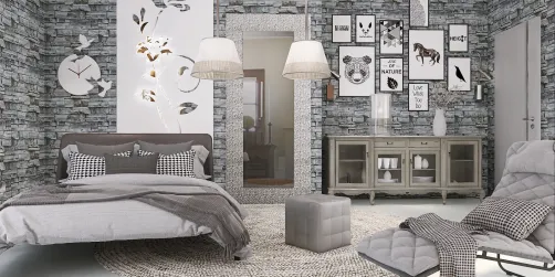 Gray Bedroom 🤍🤎