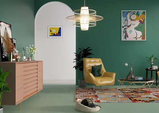 the "green" room  Design Rendering