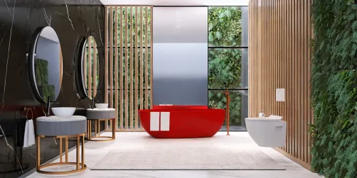 Tropical bathroom