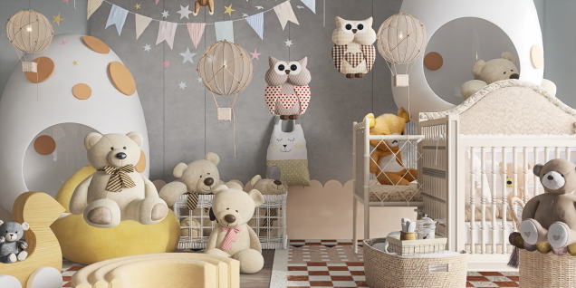 Teddy bear room...🐨🐻