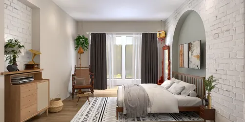 Aesthetic bedroom with modern vibes