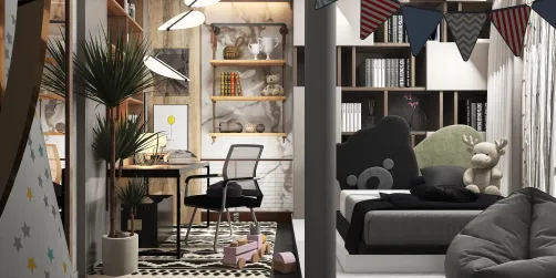 Industrial Kids Bedroom