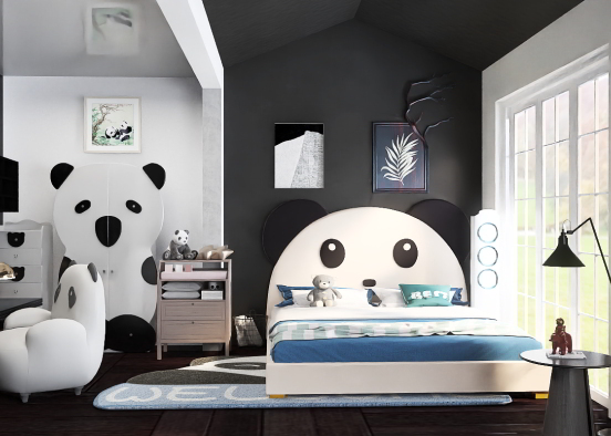 Panda Themed Room 🐼 Design Rendering