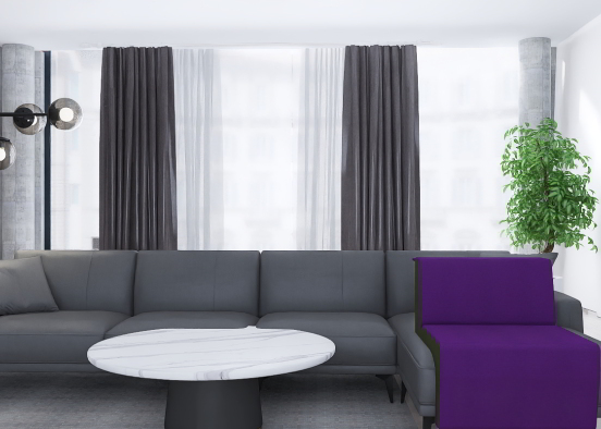 Grey and purple Design Rendering