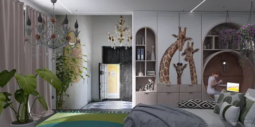 Giraffe family