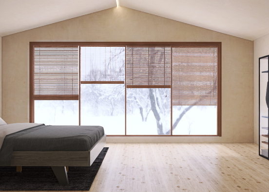 Simple guest Room Design Rendering