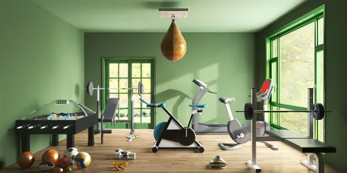 mini gimnasio en casa