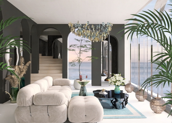 Modern living by the sea Design Rendering