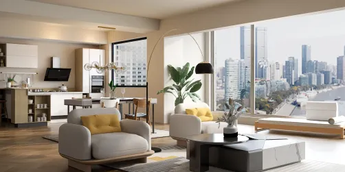 Black and White livingroom