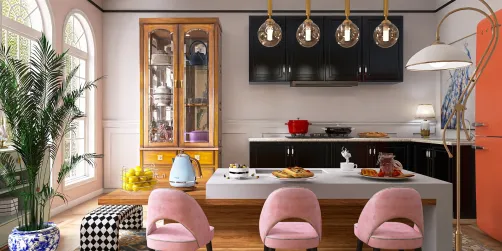 Pink kitchen 