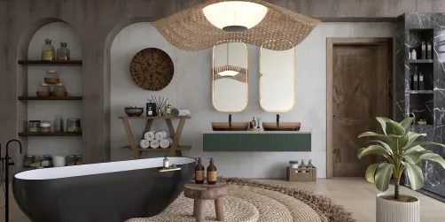 Rustic bathroom ✨🌺