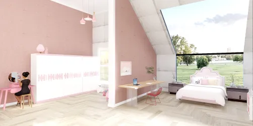 habitación rosada