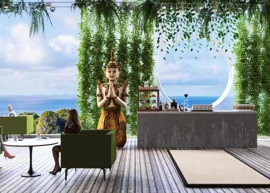 Buddha Cafe Design Rendering