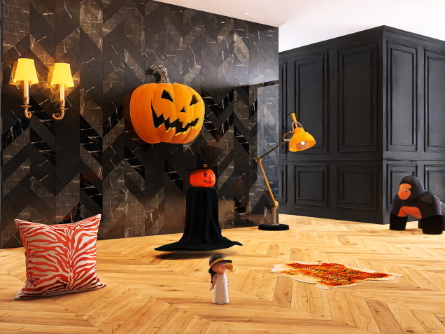 Weird Halloween room