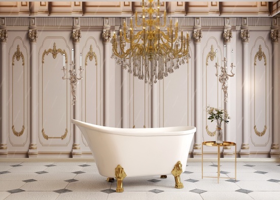 Marie Antoinette (bathroom) movie Design Rendering