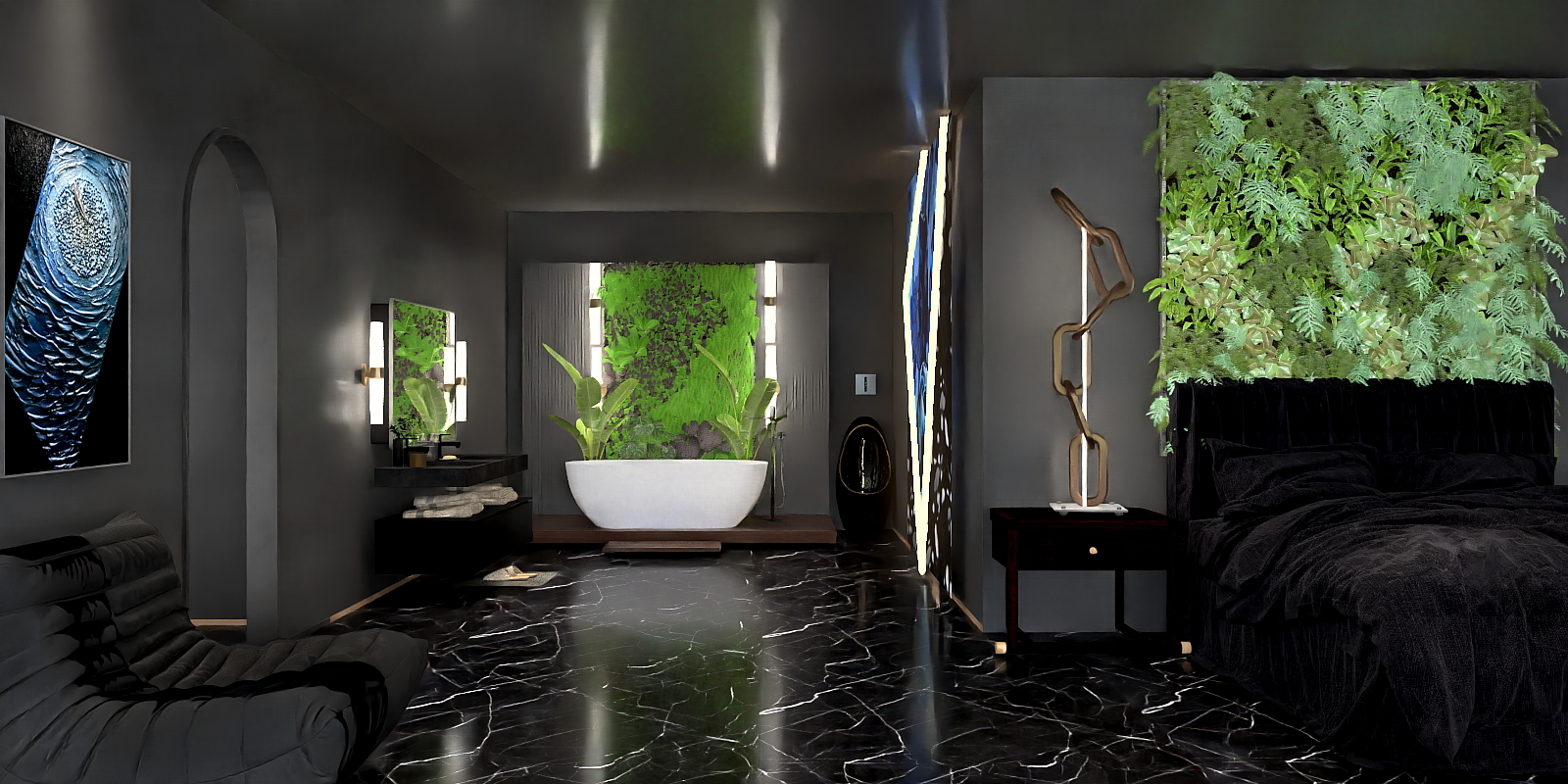 Black bedroom.🌚🖤🖤