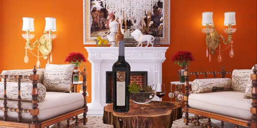 Lovely little living room in a quaint castle