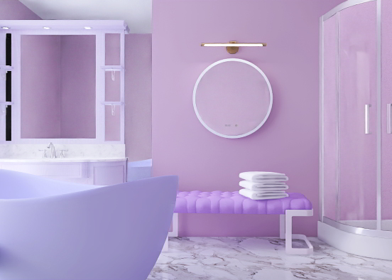 Purple bath 🛁  Design Rendering