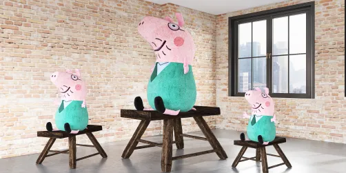 Y’all they have Daddy Pig on Homestyler! 🐽