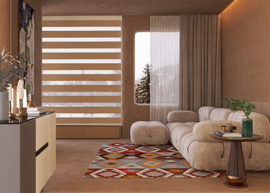 Living room of your dream Design Rendering