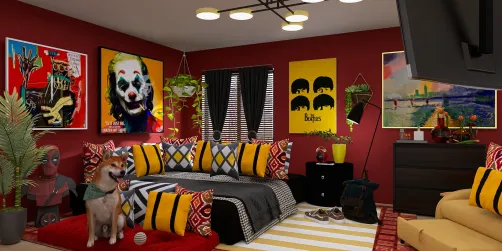 Eclectic Bedroom ❤️💛