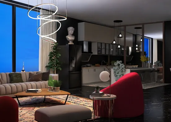 Small New York apartment  Design Rendering