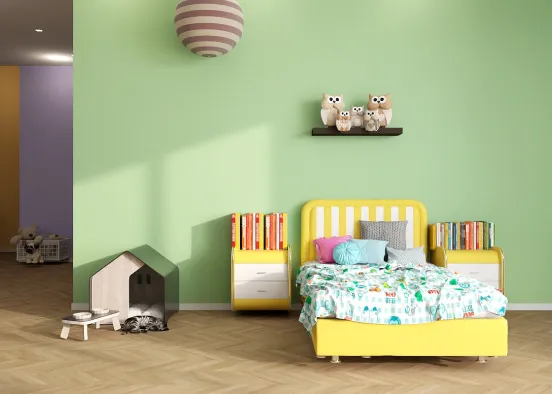 Kids room for my child followers Design Rendering