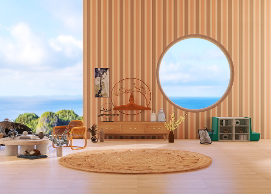 Tropical Living Room? Design Rendering
