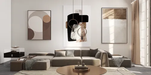 Simple Brown Living Room