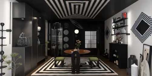 Opulent Monochrome Elegance