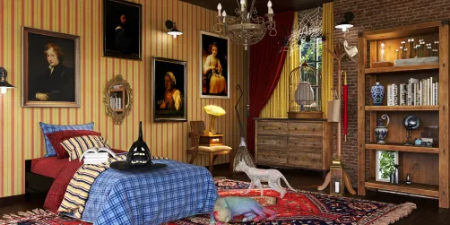 Harry's Gryffindor bedroom 