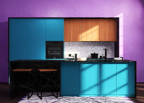 purple and blue matching color  Design Rendering