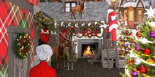 Mr. & mrs. Santa 