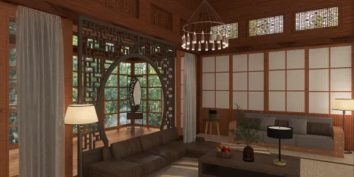 My take on a modern Japanese living room 