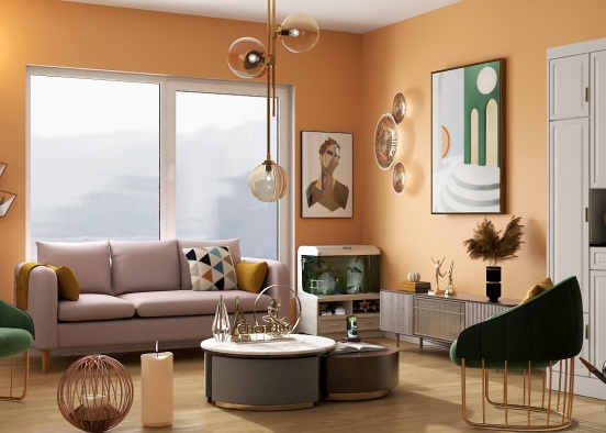 Modern living room idea 💡 Design Rendering