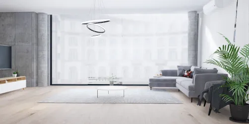 Sala de estar minimalista