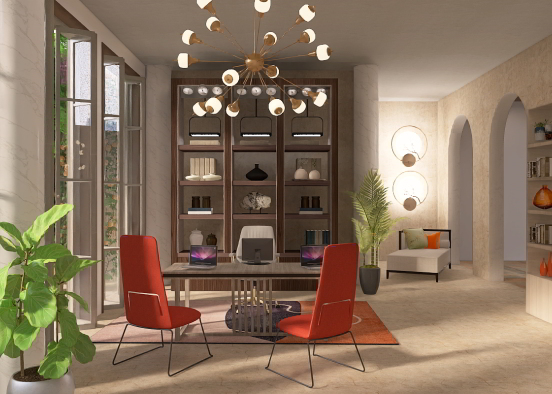 Home Office  Design Rendering