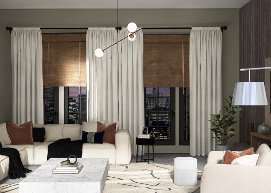NYC Apartment - Bauhaus Style  Design Rendering