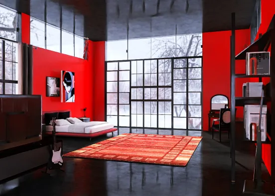 Red & black Design Rendering